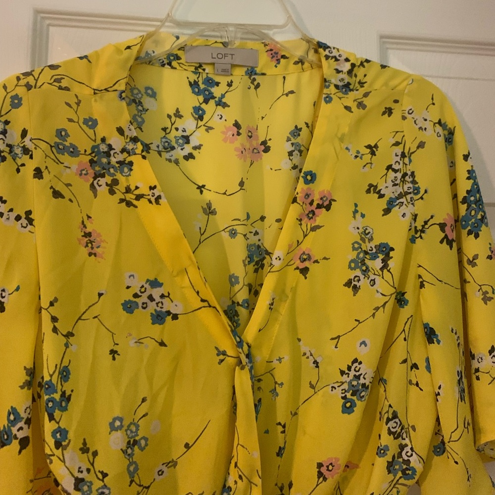 Loft wrap blouse
